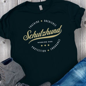 Schutzhund T-Shirt, IGP Dog Training T, Vintage Style Schutzhund Shirt, IPO Police K9 T Shirt, Protection Dog Sport Tee, Working Dog Tshirt