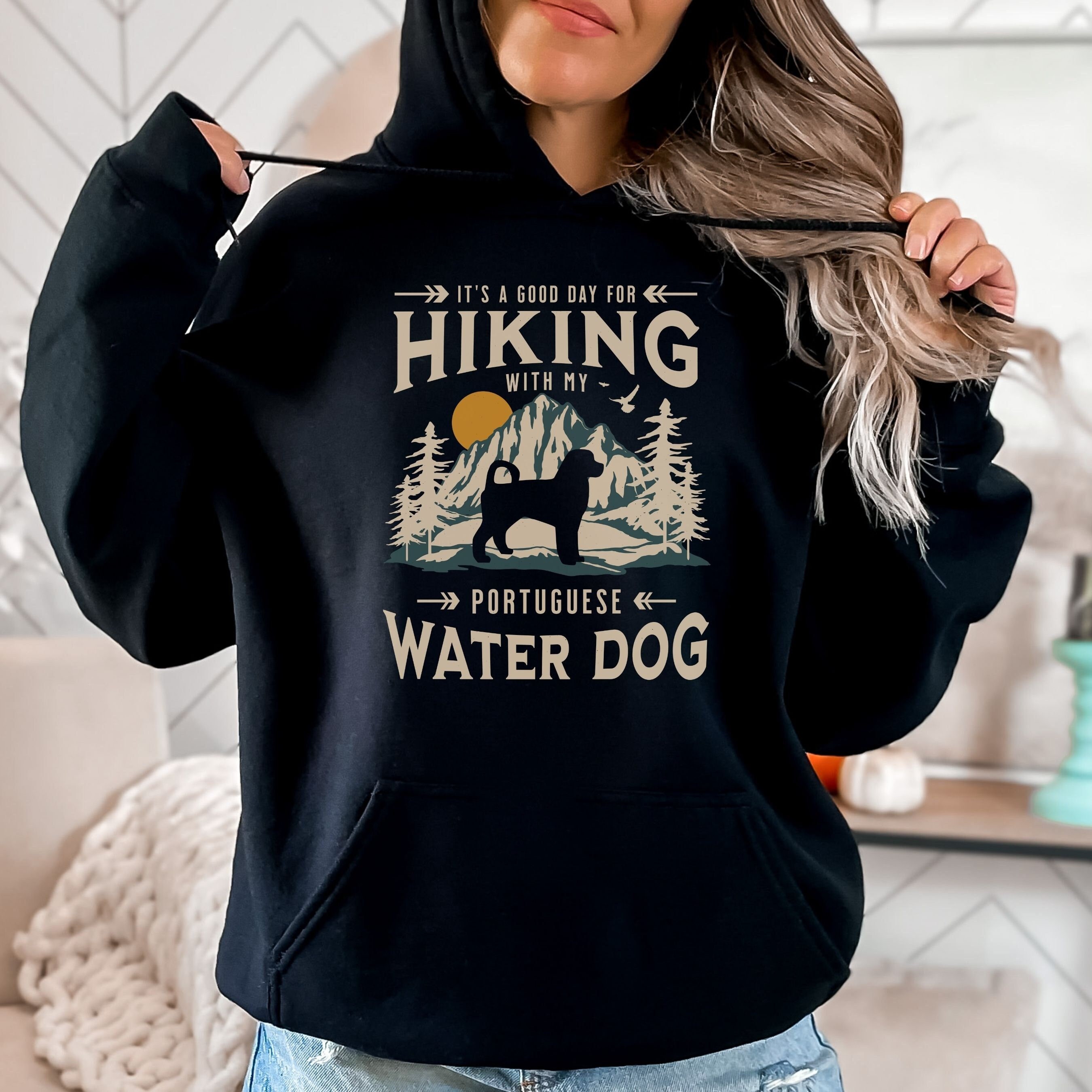 Portuguese Water Dog Hooded Blanket Portuguese Water Dog Hooded Blanket