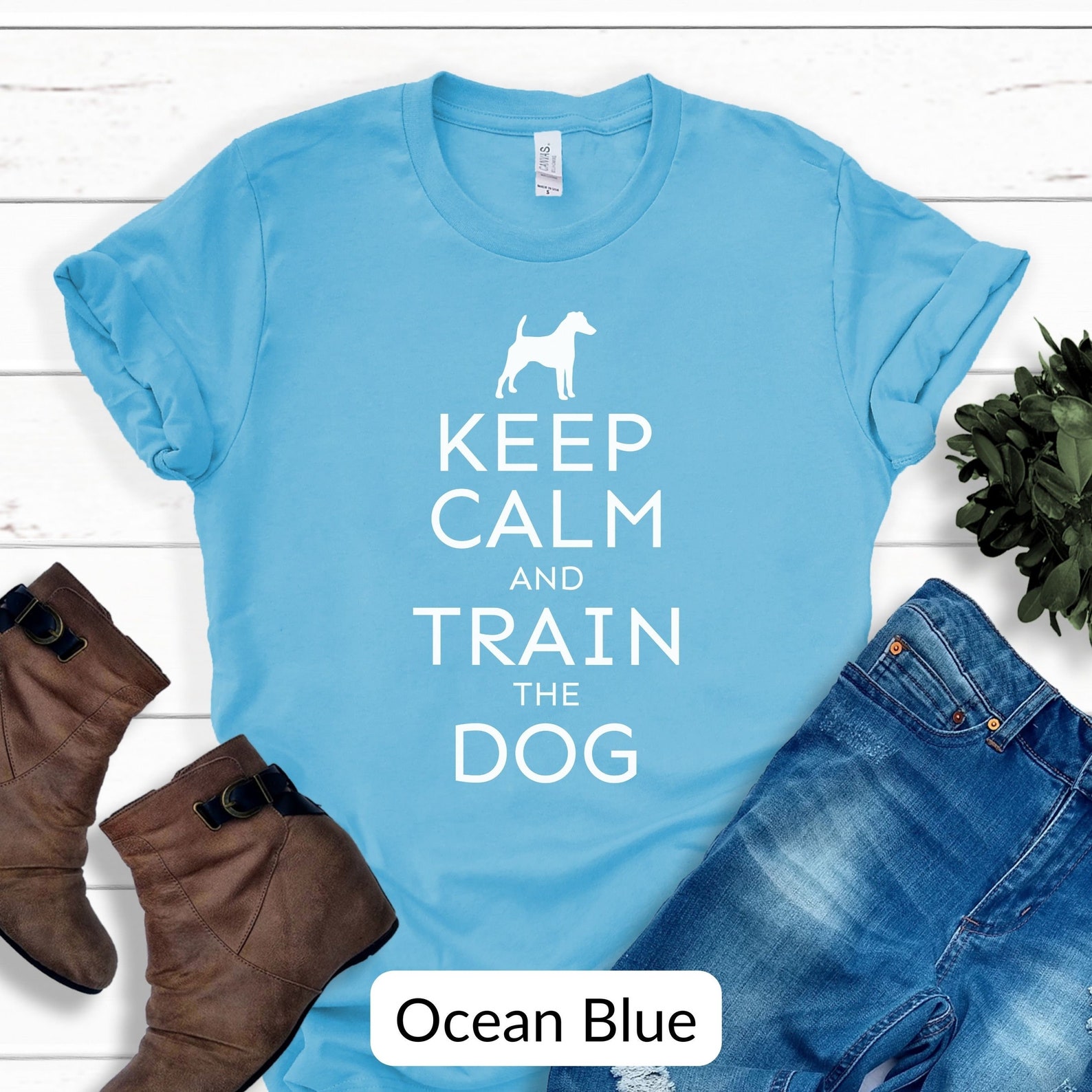 Keep Calm Dog Training Tshirt Dog Trainer Shirt Dog Etsy