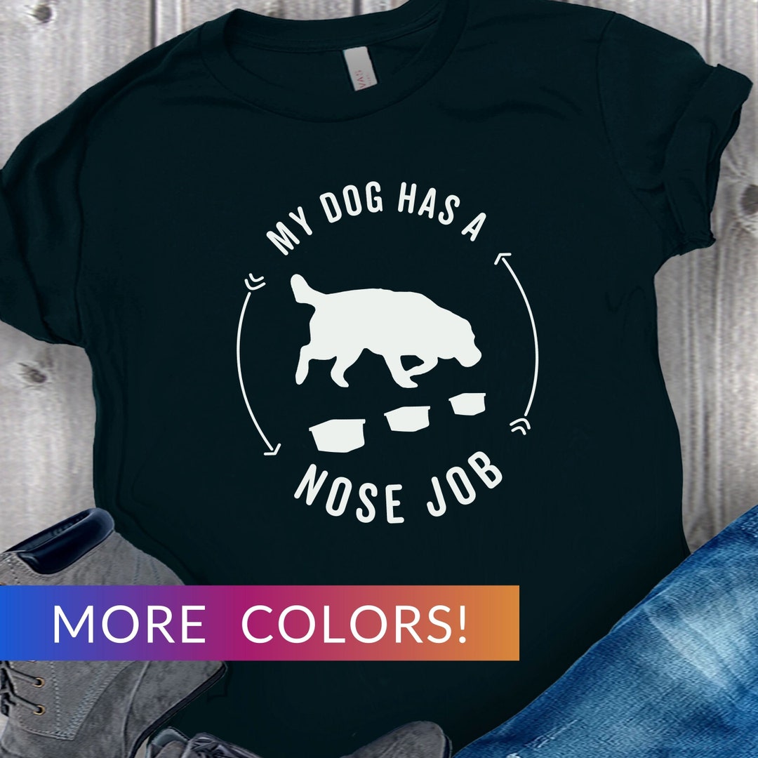 K9 Nose Work Tshirt, Nosework Tee, Dog Scent Work Top, Dog Sports Shirt, Labrador Dog Training