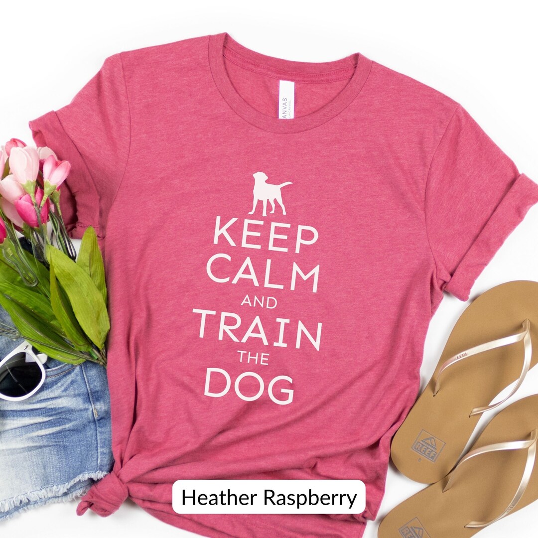 Funny Dog Training Shirt, Keep Calm Train the Dog Tshirt, Dog Trainer