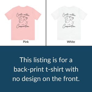 Positive Dog Trainer Back Print T-Shirt, Dog Trainer Gift, Dog Training Tee, Dog Lover Shirt, Minimalist Dog Tee, Culture of Cooperation bild 4