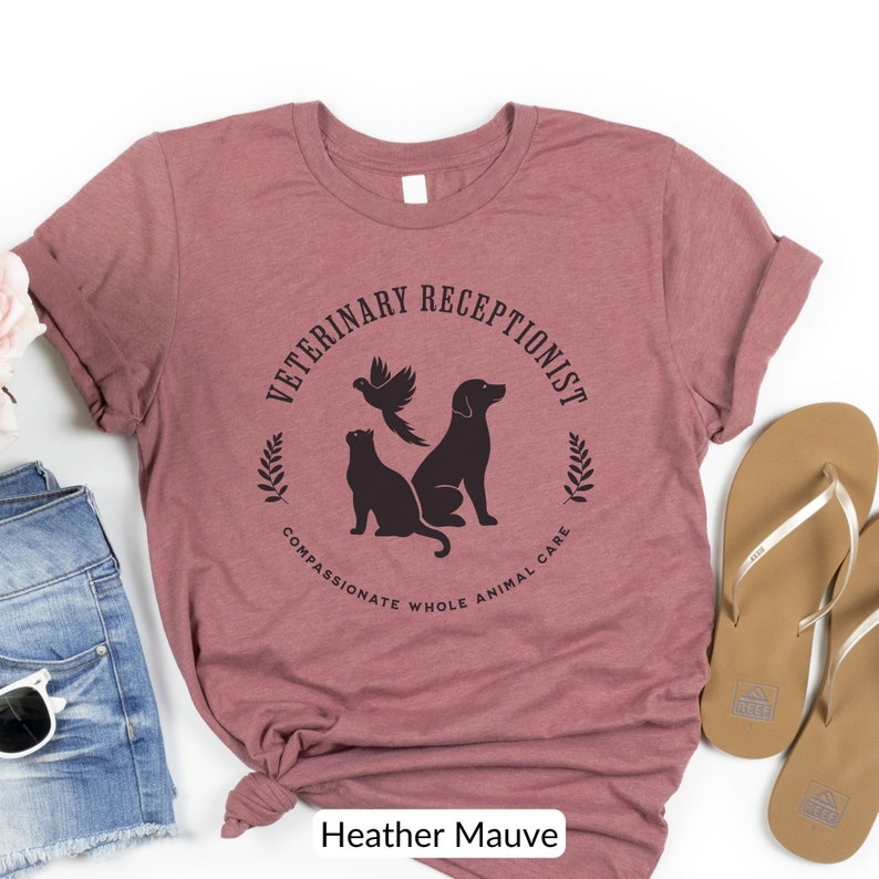 Vintage Style Veterinary Receptionist Tee Vet Reception Etsy