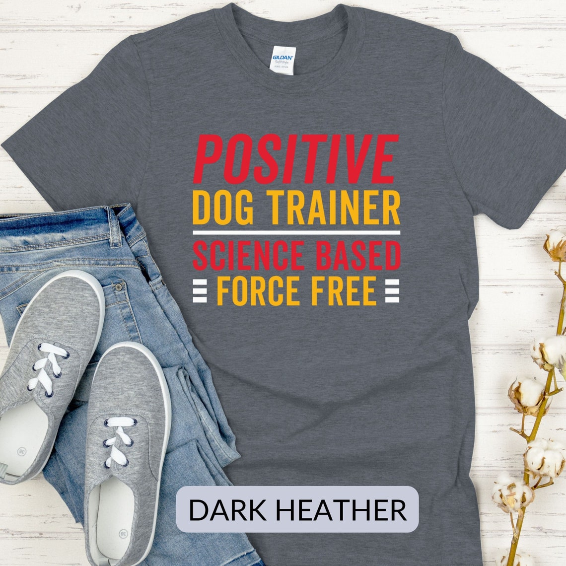 Positive Dog Trainer Tshirt Force Free Dog Training Tee Dog Etsy