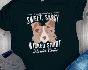Border Collie T-Shirt, Red Merle Border Collie, Border Collie Mom, Gift For Bordercollie Lover, Collie Dog Gift T, Dogs Border Collie Lover