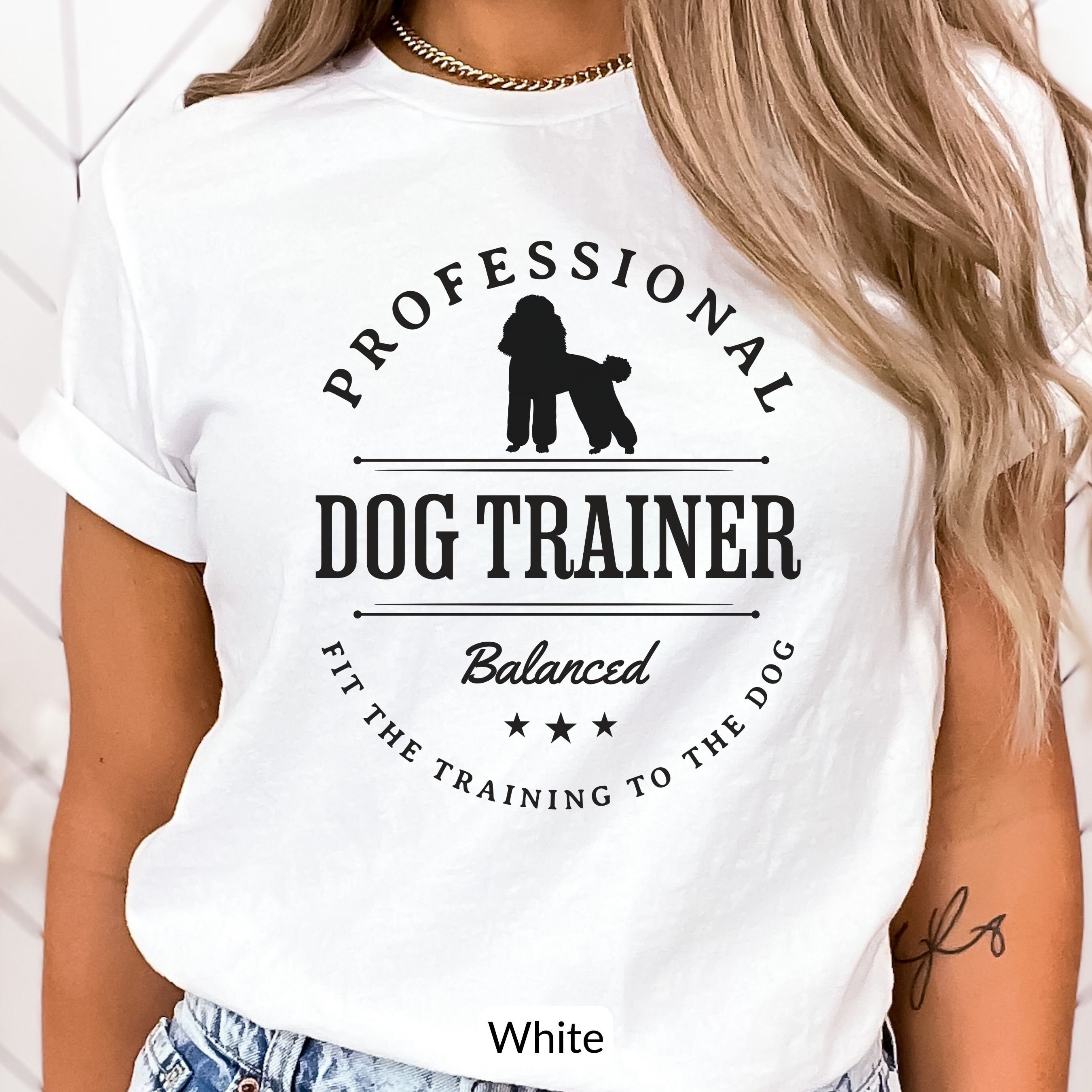 Dog Trainer T Shirts
 Poodle Dog Trainer T shirt Balanced Dog Training Tee Dog Etsy