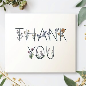 Printable Hand Drawn Thank You Note