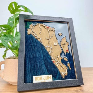 Individuelle 3D Karte Multilayer Map Wandkunst - Jeder Ort der Welt möglich | Urlaubsort - Einzug - Zu Hause - Jahrestag - Hochzeit Geschenk