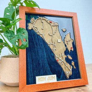 Individuelle 3D Karte Multilayer Map Wandkunst - Jeder Ort der Welt möglich | Urlaubsort - Einzug - Zu Hause - Jahrestag - Hochzeit Geschenk