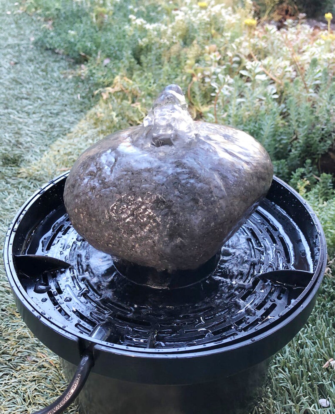 Garden Bird Bath Water Fountain Basin With Pump Bird Bath Etsy