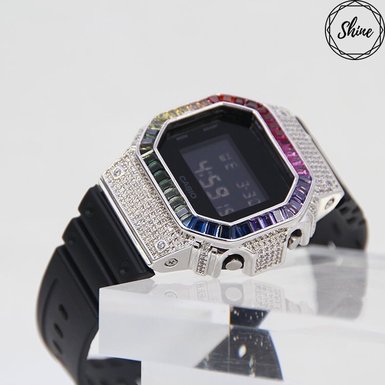 Iced out store casio calculator watch