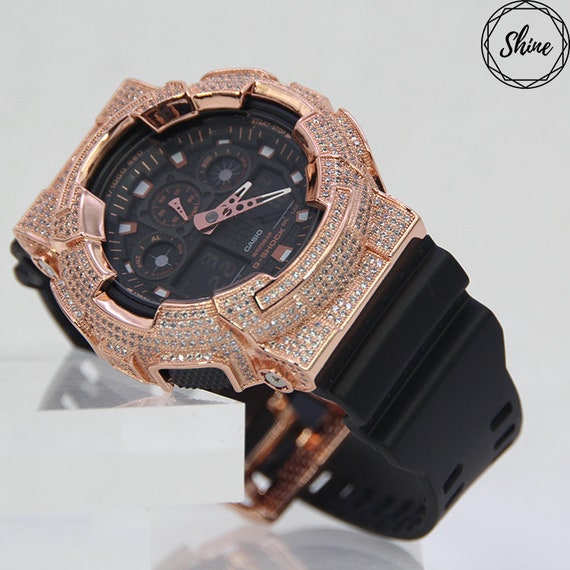 Real diamond g shock watch sales