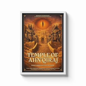 World of Warcraft Raid Movie Posters – Molten Core, Karazhan, Naxxramas, Icecrown Citadel & Ulduar | Cinematic WoW Wall Art | Gamer Decor Ahn'Qiraj
