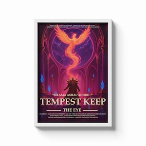 World of Warcraft Raid Movie Posters – Molten Core, Karazhan, Naxxramas, Icecrown Citadel & Ulduar | Cinematic WoW Wall Art | Gamer Decor Tempest Keep