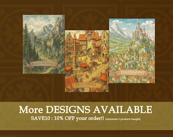 The witcher posters - Towns and Herbs - Choose your Posters