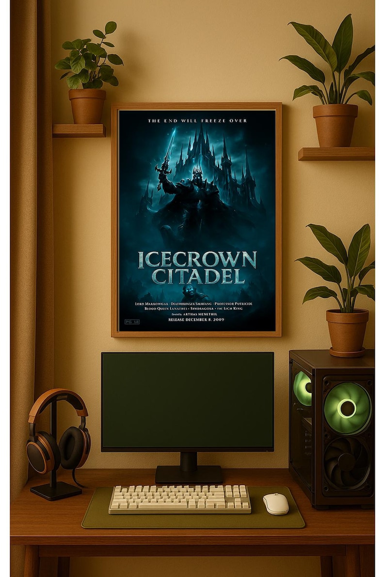 World of Warcraft Raid Movie Posters – Molten Core, Karazhan, Naxxramas, Icecrown Citadel & Ulduar | Cinematic WoW Wall Art | Gamer Decor image 19