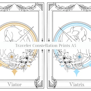 Genshin Impact Constellation Print l TRAVELER
