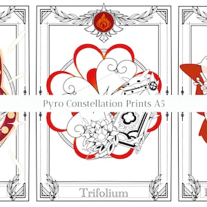 Genshin Impact Constellation Print l PYRO