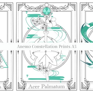 Genshin Impact Constellation Print l ANEMO