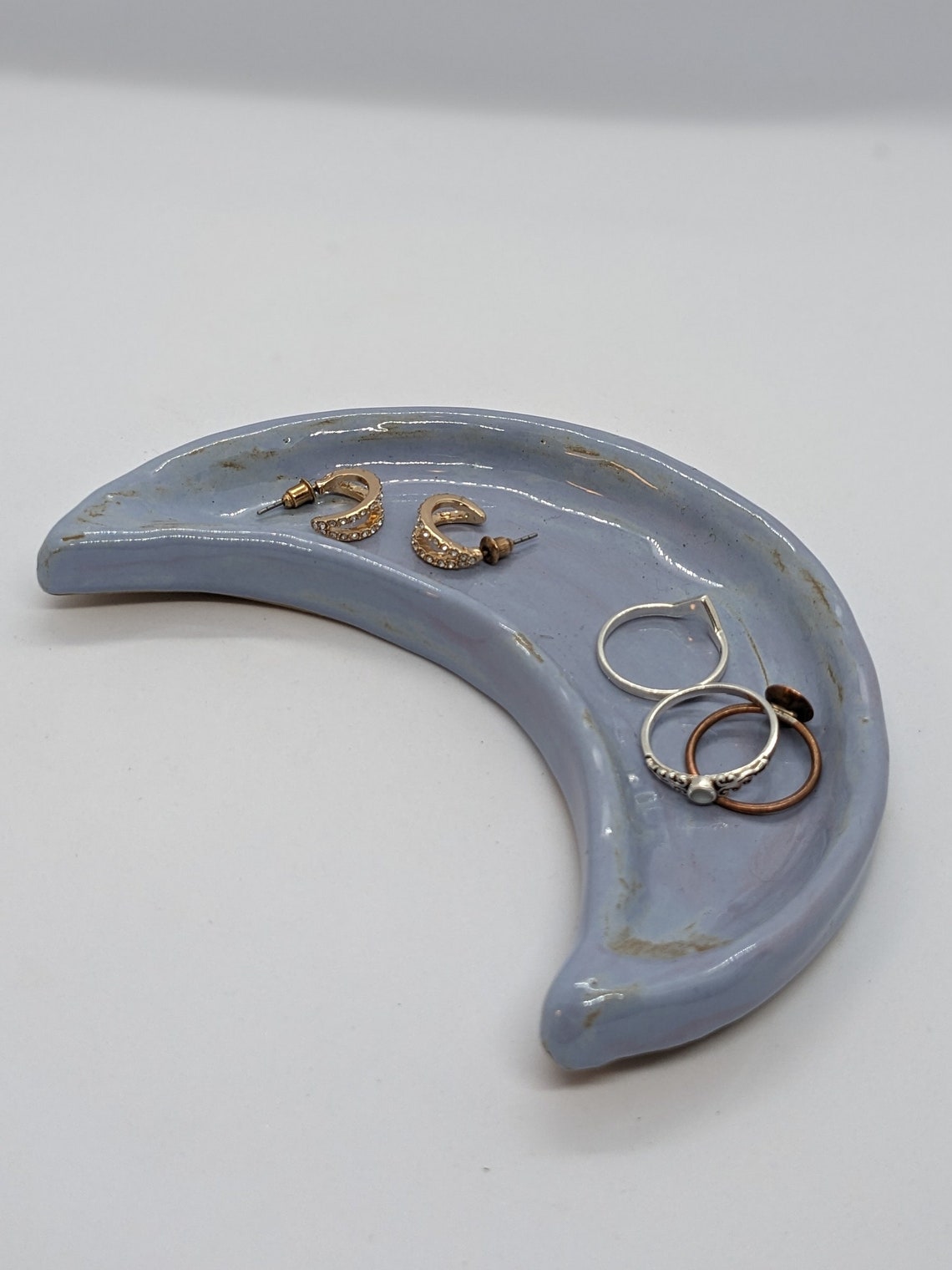 Crescent Moon Shaped Crystal Plates/ Charging Plates/ Trinket Plates ...