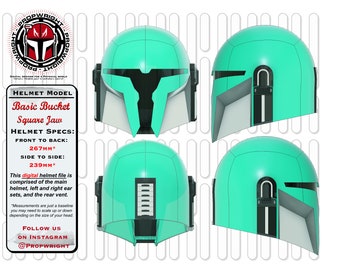 Mandalorian Helmet "Square Cheek"