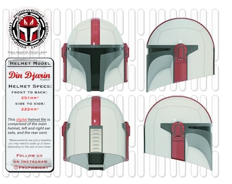 Mandalorian Helmet "Din Djarin" Inspired