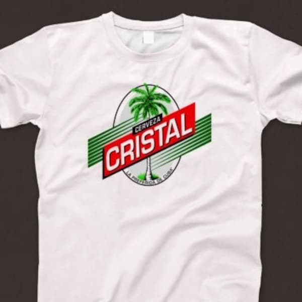 Cerveza Cristal T Shirt 792 Retro White Unisex Graphic Tee