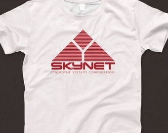 Skynet T Shirt 590 Retro White Unisex Graphic Tee