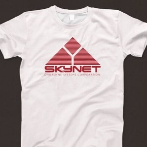 Skynet T Shirt 590 Retro White Unisex Graphic Tee