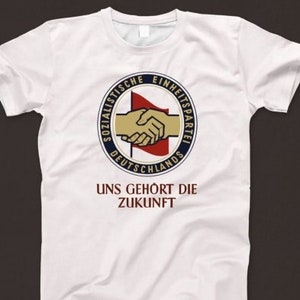 Socialist Unity Party T Shirt 536 Retro White Unisex Graphic Tee