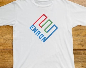 Enron T Shirt 872 Retro White Unisex Graphic Tee