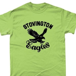 Stovington Eagles T Shirt 963 Retro Green Unisex Graphic Tee