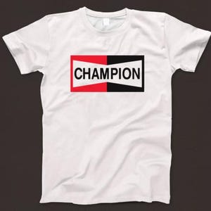 Champion T Shirt 1080 Retro White Unisex Graphic Tee