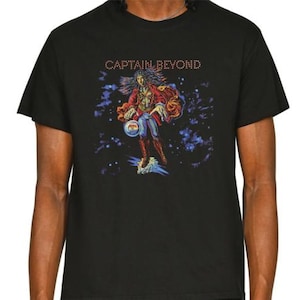Captain Beyond T Shirt EE645 Retro Black Unisex Graphic Tee