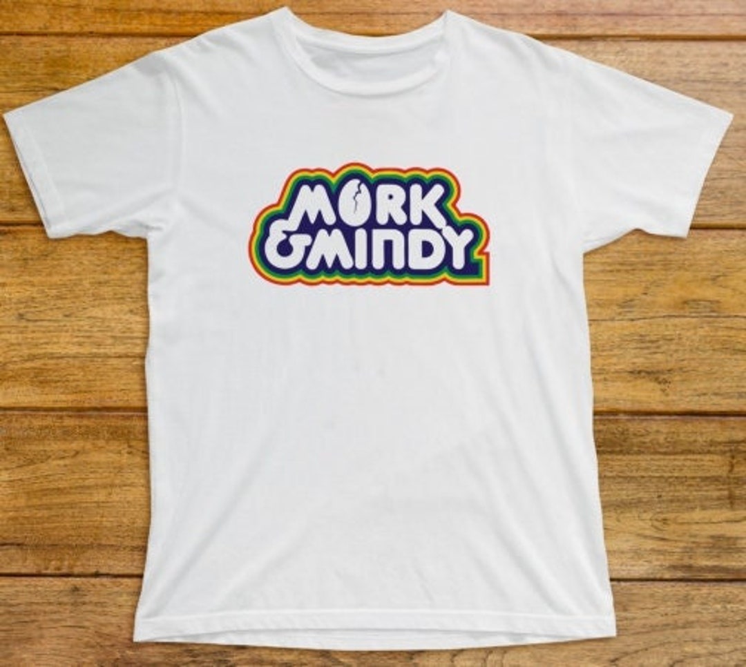 70's Iconic Original 78 Mork and Mindy Tee Shirt by Mork And Mindy