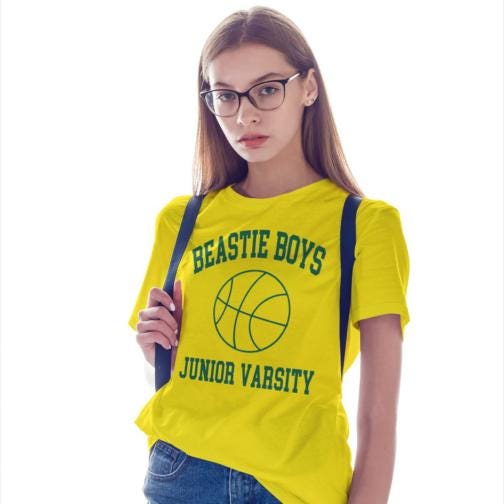 Beastie Boys Junior Varsity T Shirt Yellow Unisex Graphic