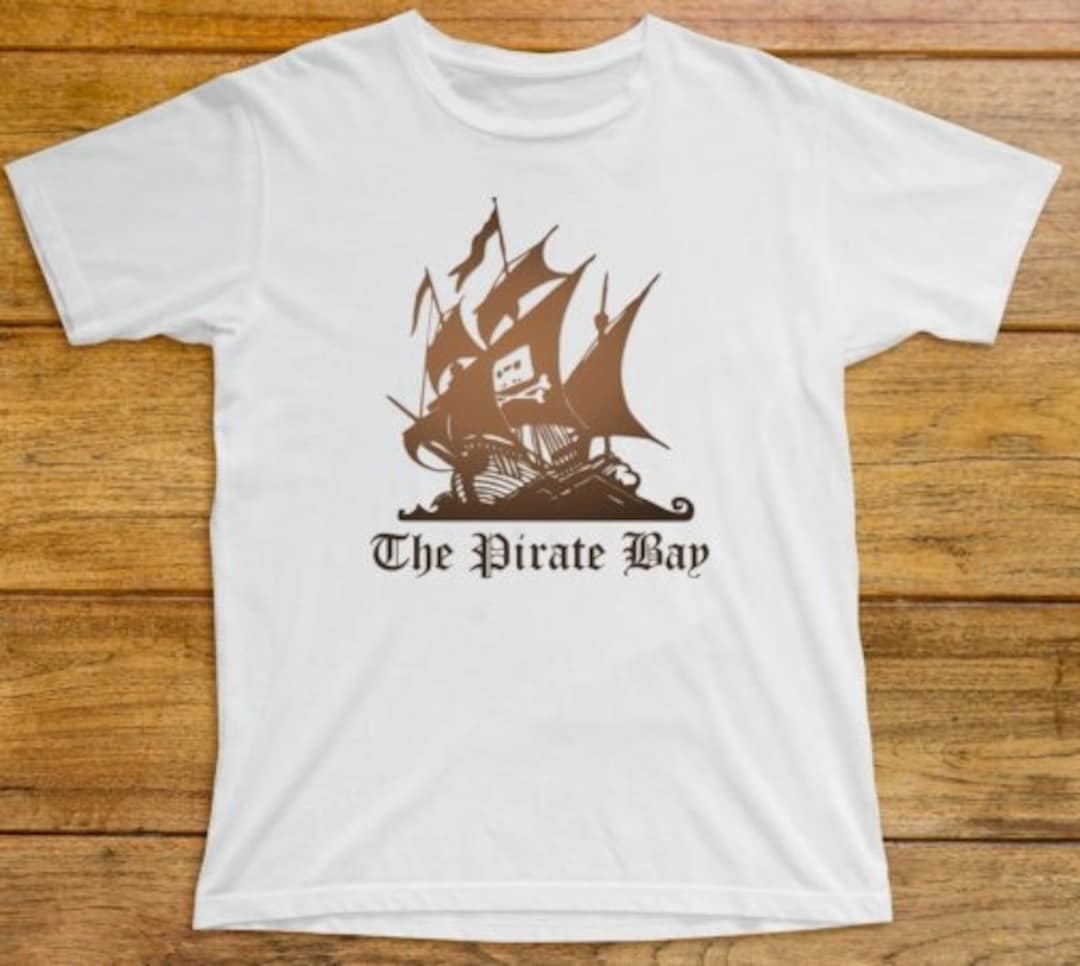 The Pirate Bay Maglietta Uomo Nera – Stampa Morbida Resistente – Tee Di Qualità - 4