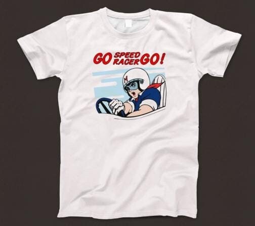 Go Speed Racer Go T Shirt 215 Retro White Unisex Graphic Tee - Etsy UK