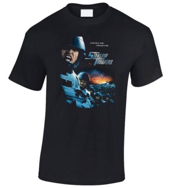 スターシップ・トゥルーパーズ Tシャツ EE641 レトロ ブラック ユニ