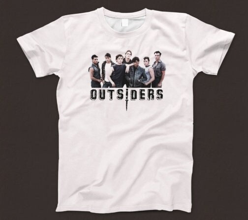 THE OUTSIDERS Tシャツ 白 サイズL The Outsiders T Shirt 749 Retro White Unisex Graphic Tee - Etsy
