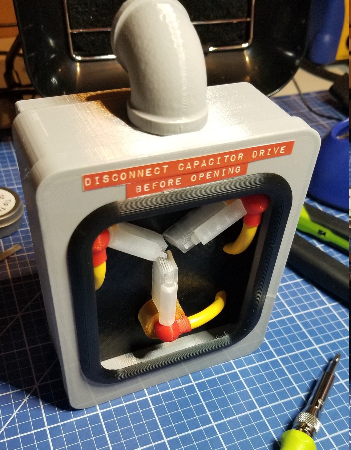 Mini Flux Capacitor 3D printed replica Etsy