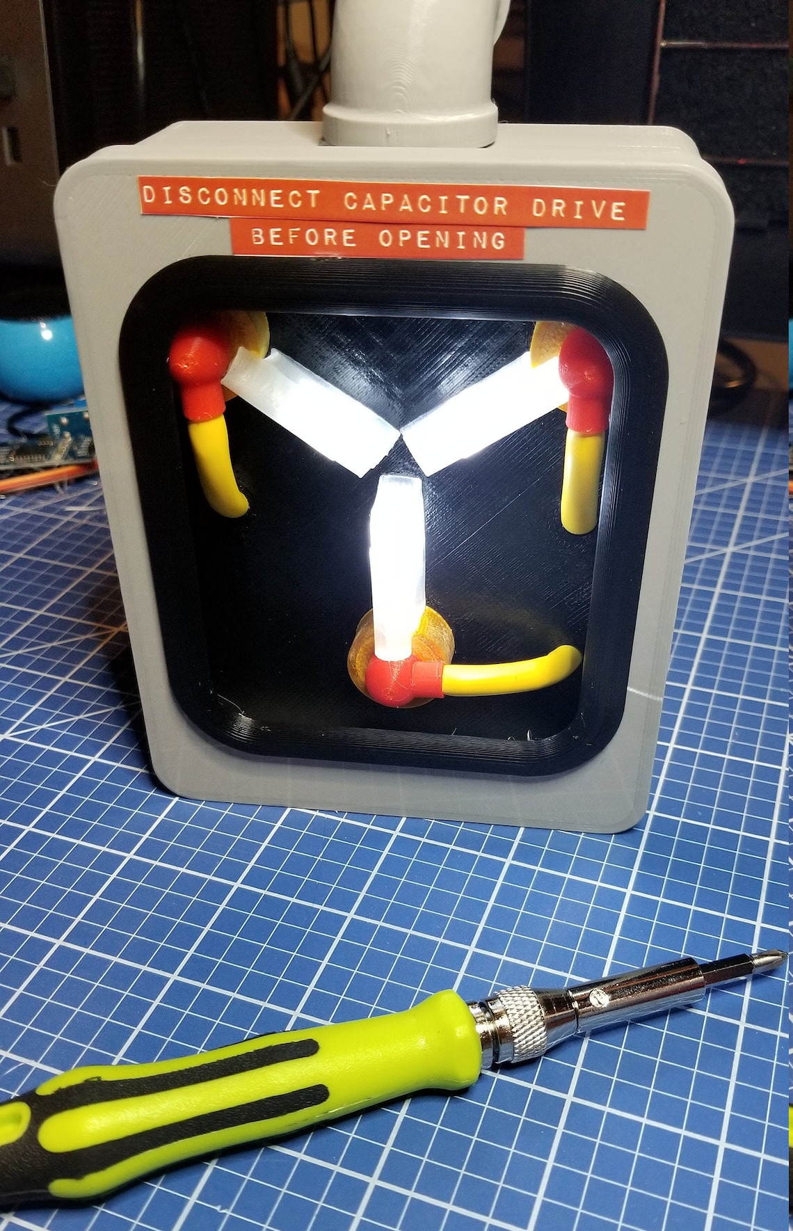 Mini Flux Capacitor 3D printed replica Etsy