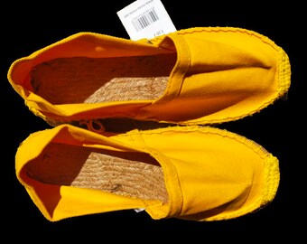 Espadrille junior jaune pointure 28 à 35 - chaussure d'été pour enfants