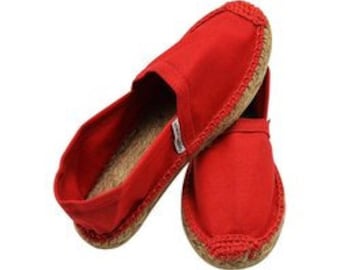 Espadrille junior color red size 28 - 35 summer shoe summer shoe - junior boy girl children's shoe