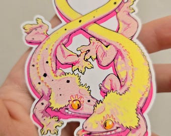 Crested gecko heart