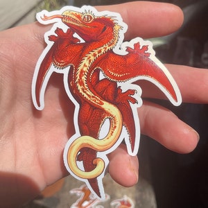 Crested gecko dragon sticker
