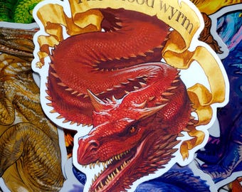 Caraxes-the blood wyrm, sticker.