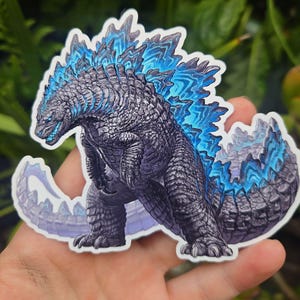 Naklejki Godzilla, 3 rodzaje.