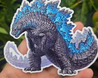 Godzilla magnets, 3 types.