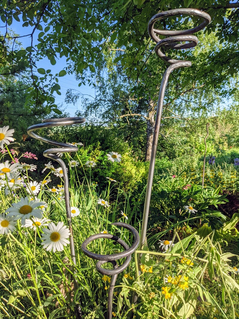 Rod Trellises Medium Whirlwind Trellis Rod, Hand-forged - Etsy